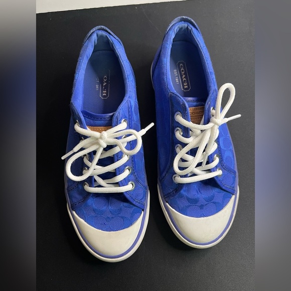 Royal Blue Coach Sneakers - Picture 2 of 10